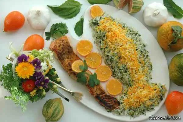 سبزی پلو و ماهی 